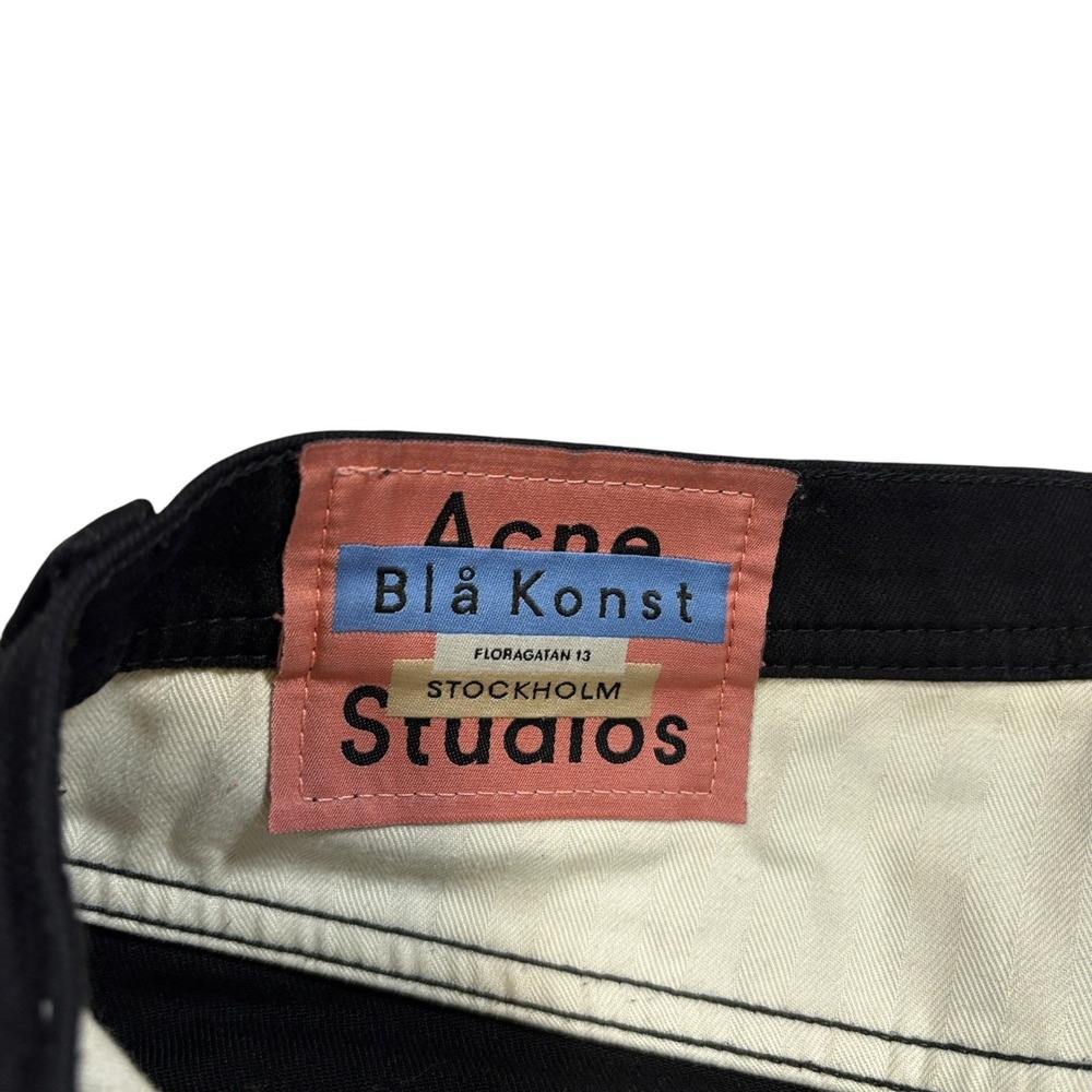 Acne Studios Jeans Men‎ Tagged 31x34 Black River Stay Slim Tapered Stretch - Picture 3 of 11